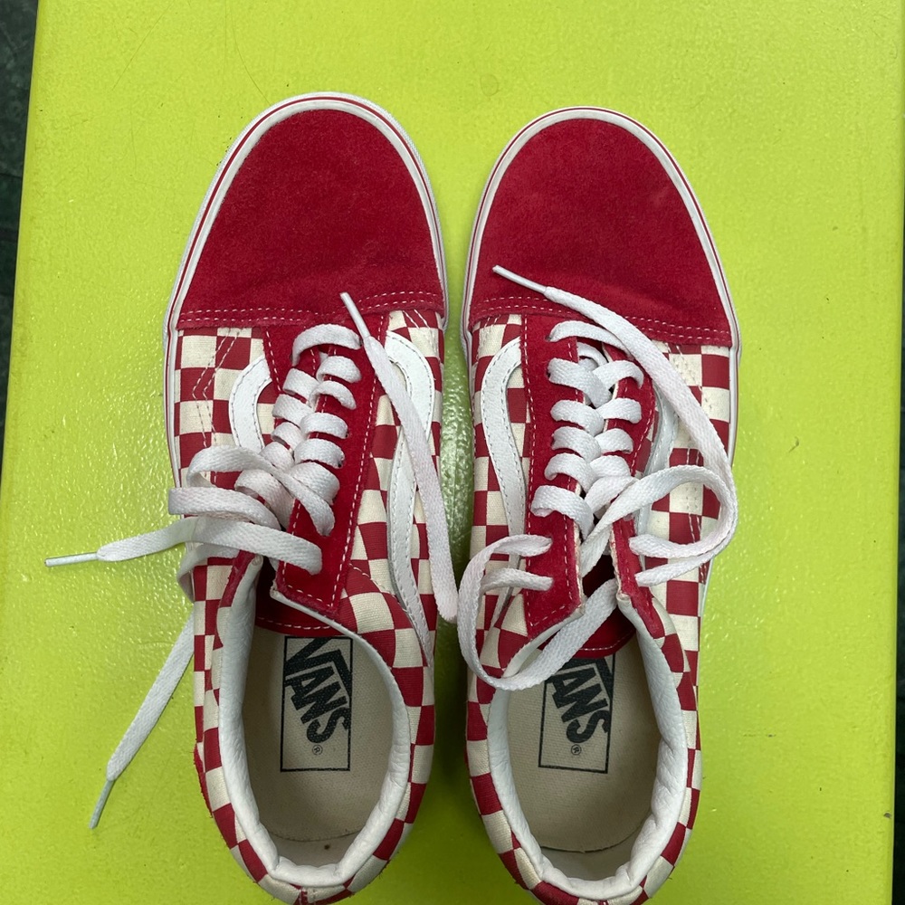 Red and White Checkered Vans